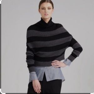 Vince cropped cowl neck sweater